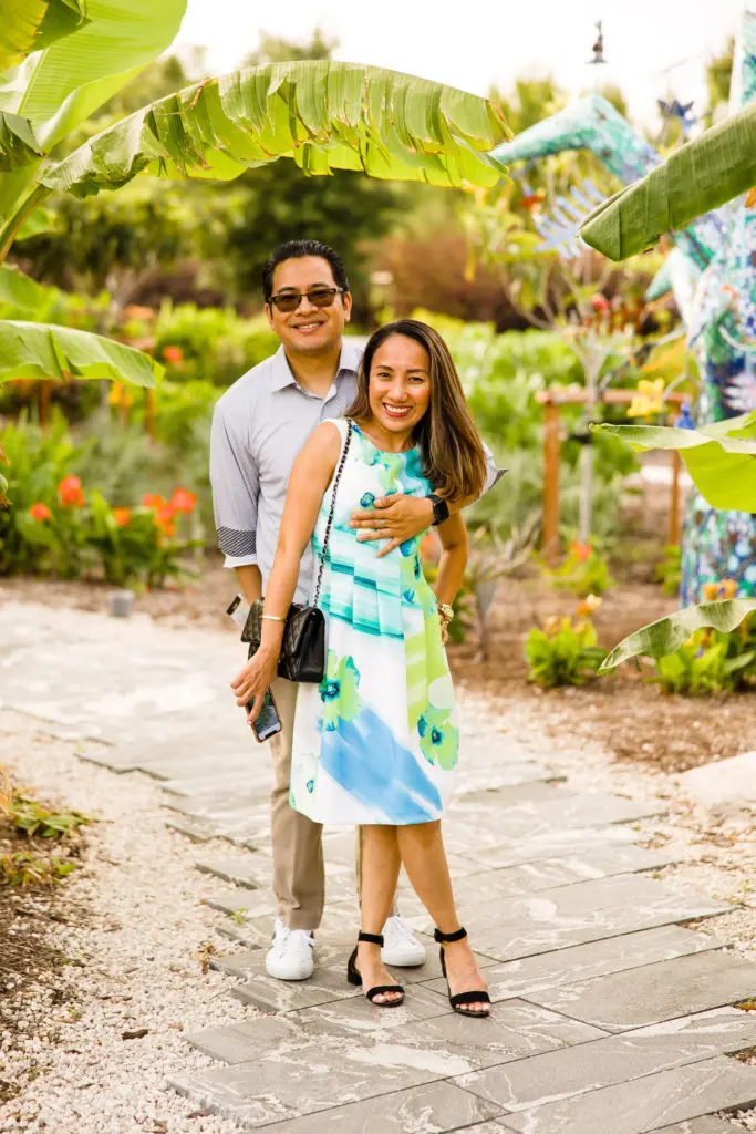 Guests attending The Secret Garden Party held at Houston Botanic Garden
