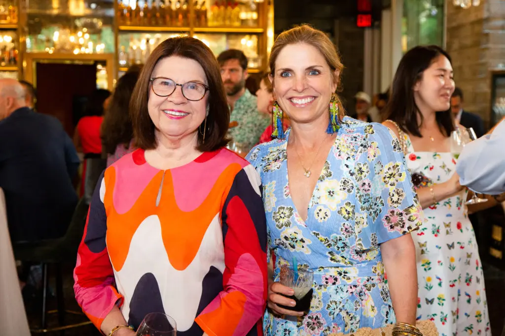 Anne Olson Winifred Riser at the Buffalo Bayou Partnership Cocktails in Bloom fundraiser at Flora (Photo by Lawrence Elizabeth Knox)