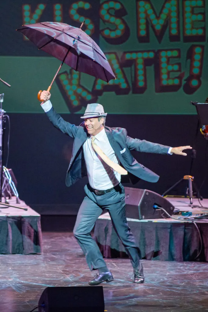 Houston native David Elder preforming 'Singing in the Rain' at Covenant House Texas Night of Broadway Stars (Photo by Jacob Powers)