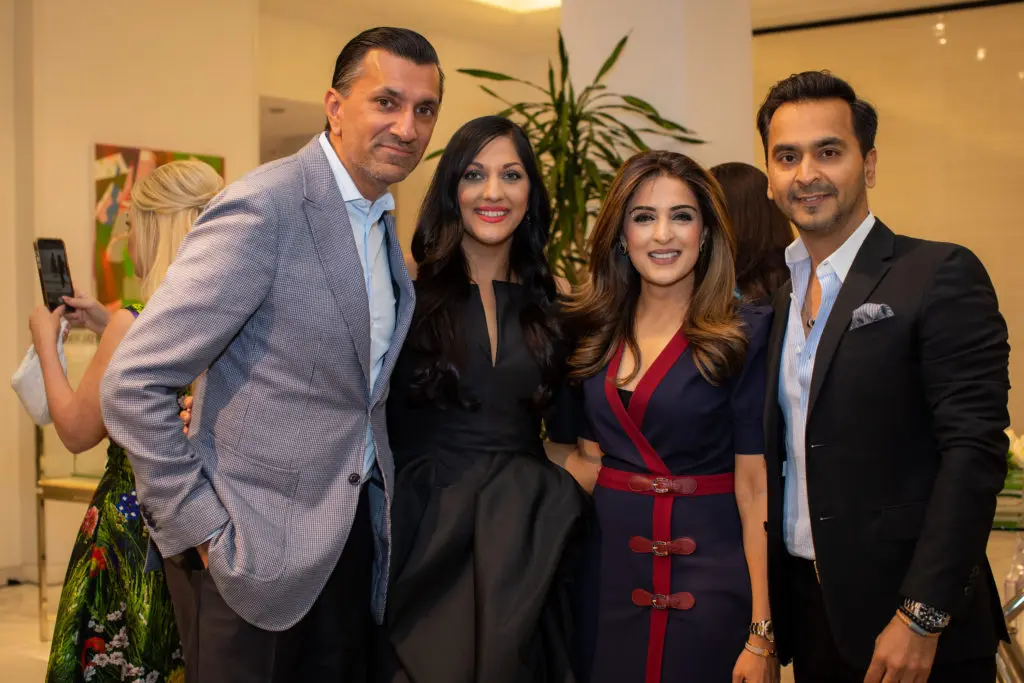 Ajay & Dr. Sippi Khurana,  Sneha & Nick Merchant at the Best Dressed announcement party (Photo by Miroma  Photography)