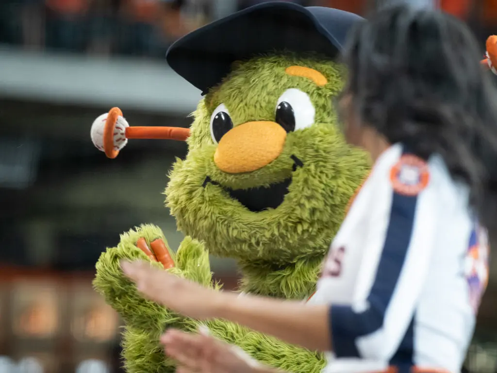 Orbit always has something going on at an Astros game. (Photo by F. Carter Smith)