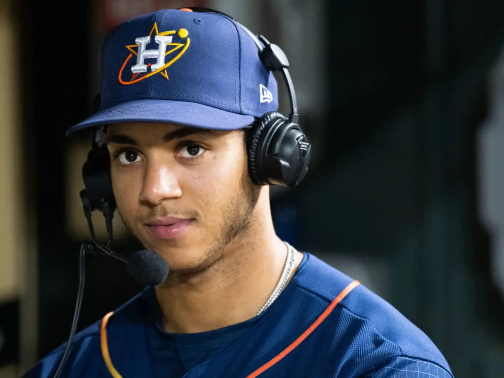Jeremy Pena is showing poise beyond his years early in his Astros career. (Photo by F. Carter Smith)