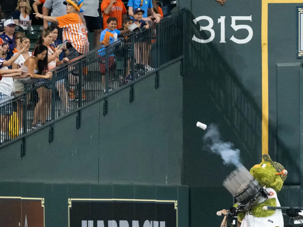 Orbit is all about giving out some extra souvenirs. (Photo by F. Carter Smith)