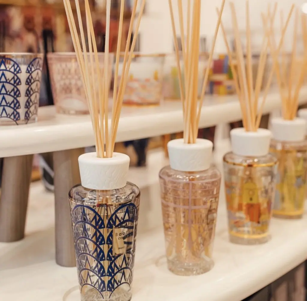 Aobab diffusers and candles make a colorful collection at Bette's.