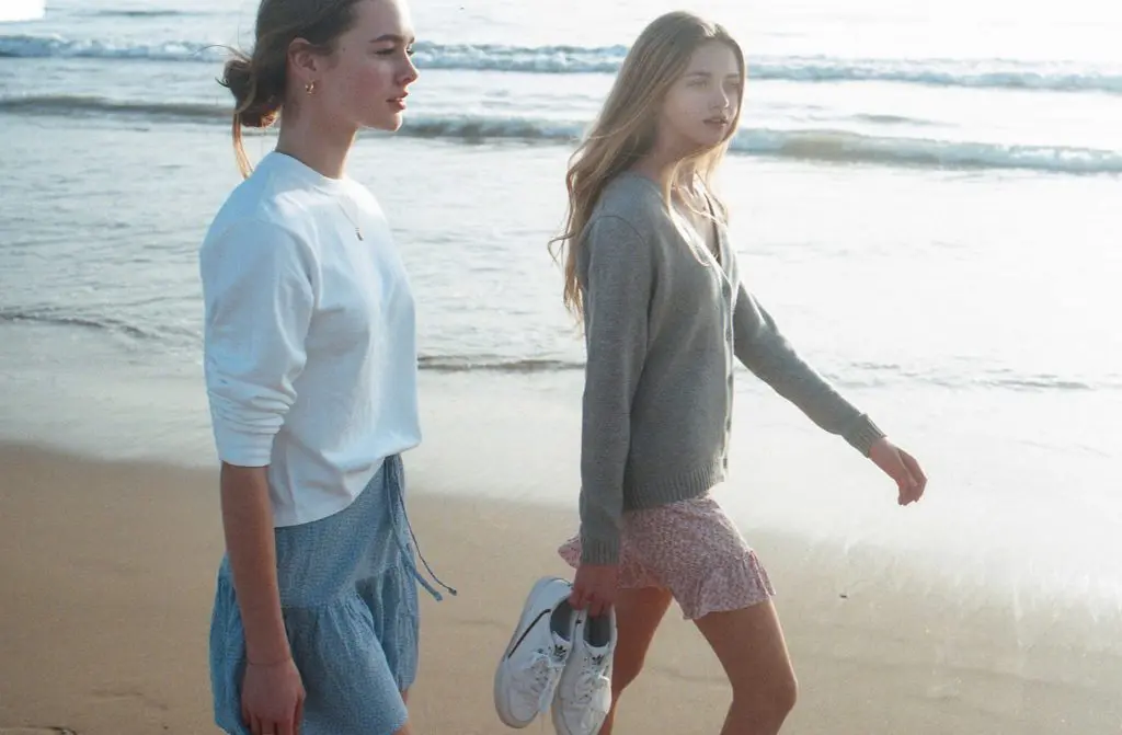 Brandy Melville arrives at Southlake Town Square. Here the Presley top paired with the Cara ruffled skirt.
