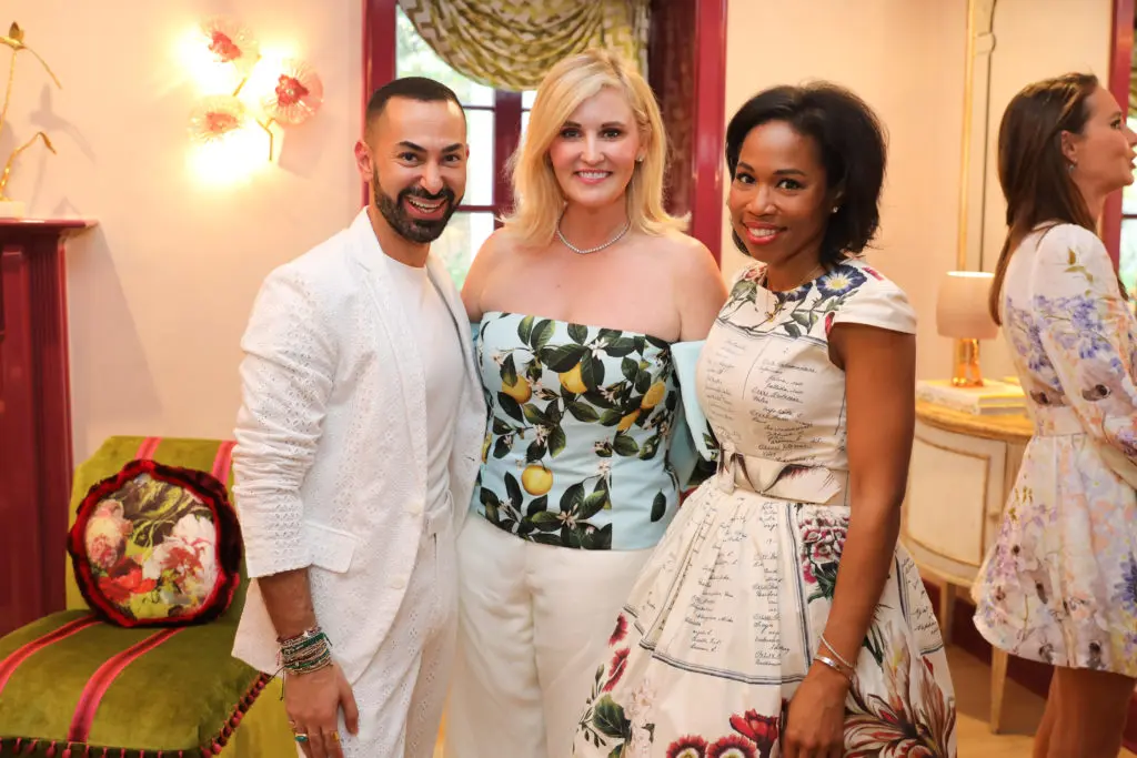 Fady Armanious, Jennifer Allison, Roslyn Bazzelle Mitchell at the Children's Memorial Hermann al fresco dinner (Photo by Priscilla Dickson)