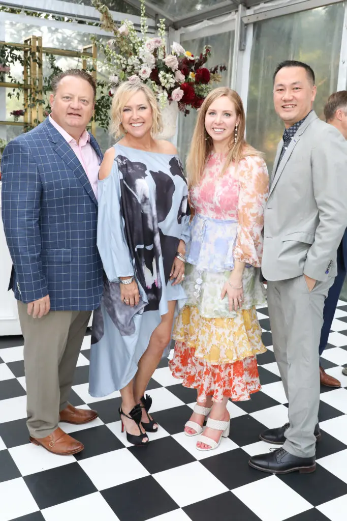 William & Nancy Mathe, Jennie Caven Adams, Dr. KuoJen Tsao at the Children's Memorial Hermann dinner (Photo by Priscilla Dickson)