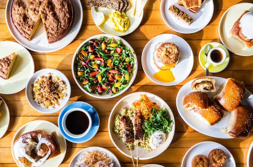 These are just a few of the breakfast and lunch dishes served in EaDo's Cafe Louie. (Photo by Becca Wright)
