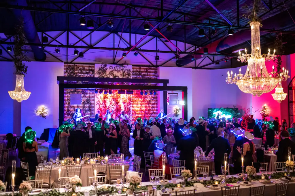 Perry Oster and Sarah Harris' wedding was a celebration. (Photo by Chris Bailey Photography)