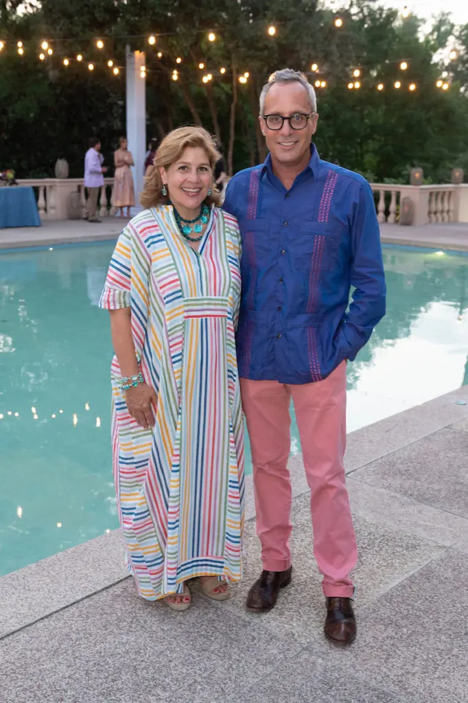 Libbie Masterson and Mark Sullivan at the Rienzi Spring Party (Photo by Wilson Parish)