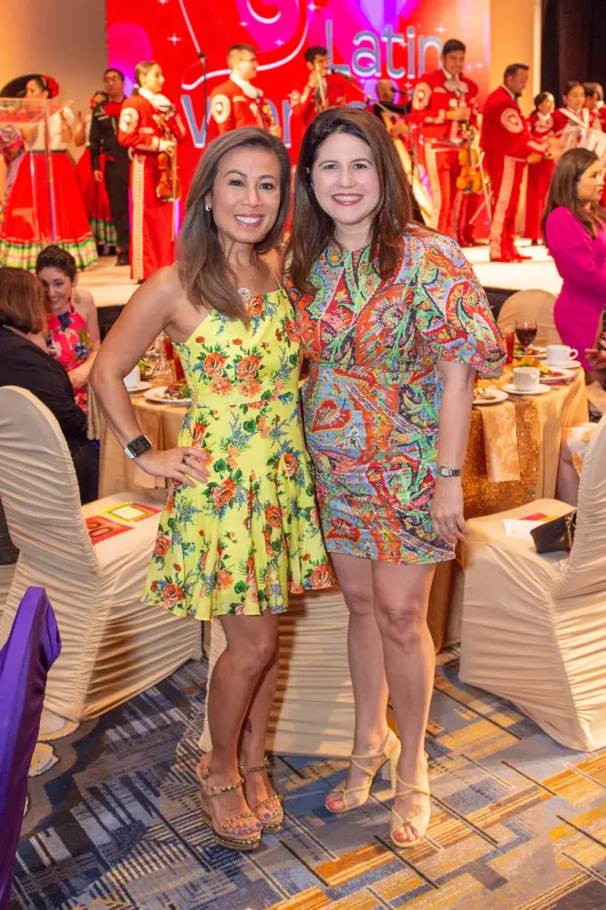 Chav Nguyen, Lisa Helfman at the Latin Women's Initiative 20th anniversary luncheon (Photo by Jacob Power)
