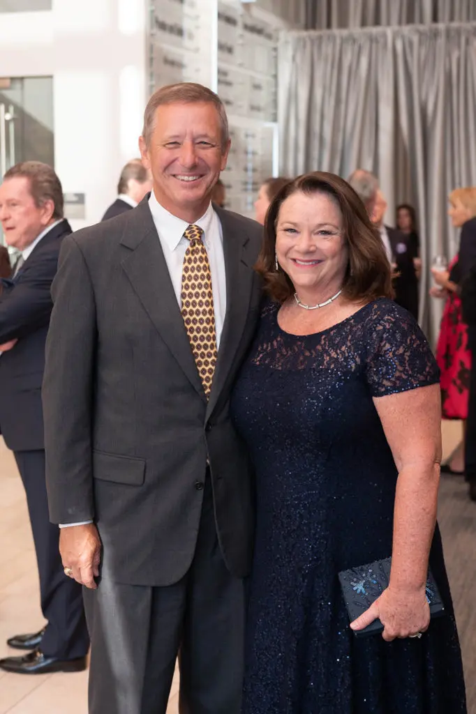 David & Tara Wuthrich at the dinner announcing Margaret Alkek Williams' $10 million gift to Houston Ballet.