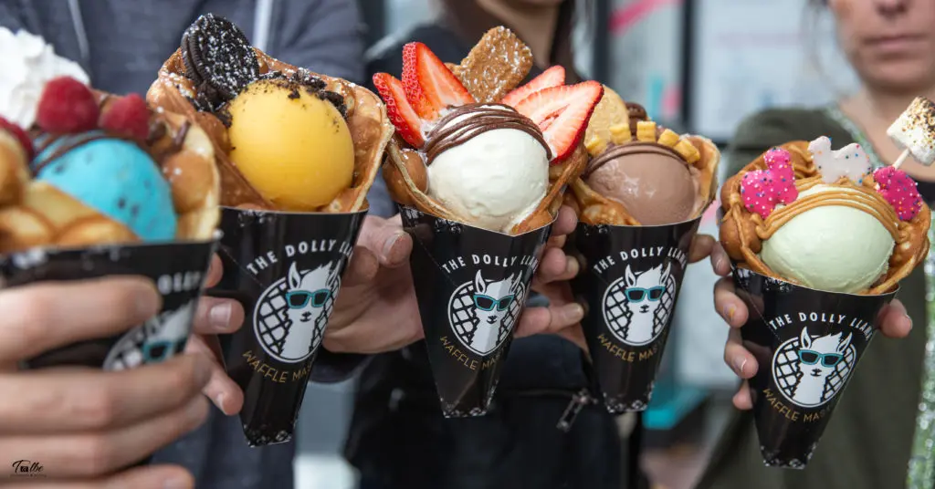 A Los Angeles-based ice cream and waffle shop, The Dolly Llama, opens its first Texas location in Dallas this week. (Courtesy)