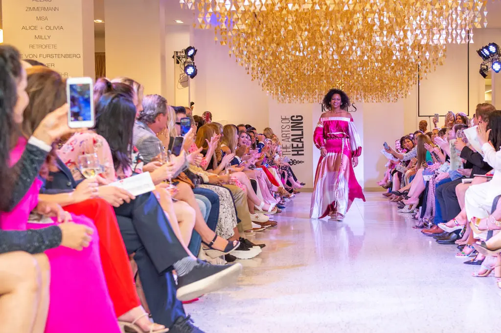 Dr. Lenaine Westney on the catwalk at The Art of Healing Foundation event at Tootsies (Photo by Jacob Powers)