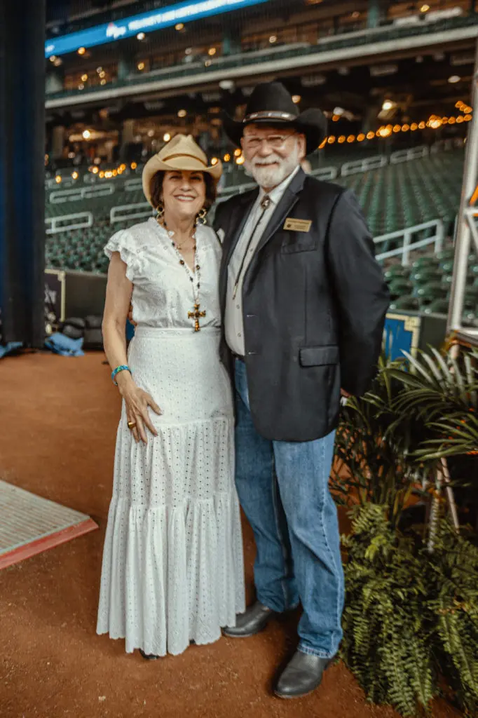 Ellie & Michale Francisco at the Cattle Baron's Ball at Minute Maid Park