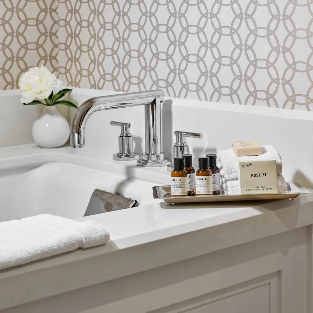Le Labo products stock the Fairmont Austin Bathrooms