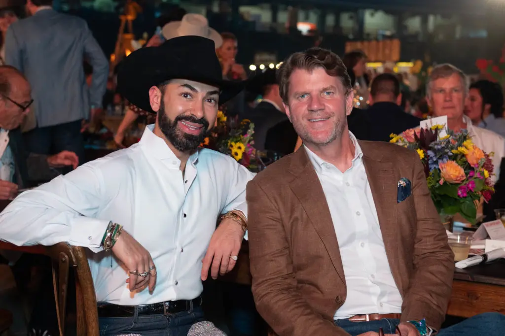 Fady Armanious & Bill Baldwin at the Cattle Baron's Ball at Minute Maid Park