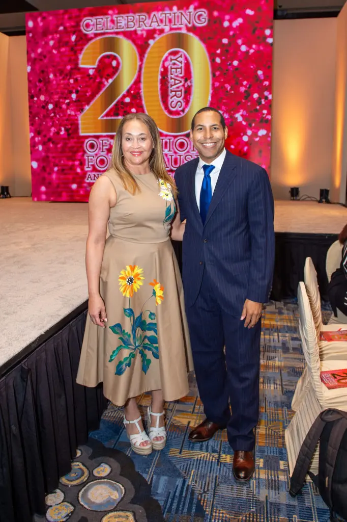 Gaynell Drexler, Bryce Kennard   at the Latin Women's Initiative 20th anniversary luncheon (Photo by Jacob Power)