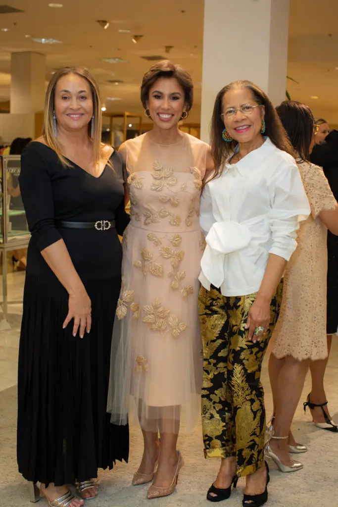 Past Best Dressed honoree Gaynell Drexler, current honoree Dr. Crystal Wright, Best Hall of Famer Merele Yarborough at the Neiman Marcus event (Photo by Miroma  Photography)