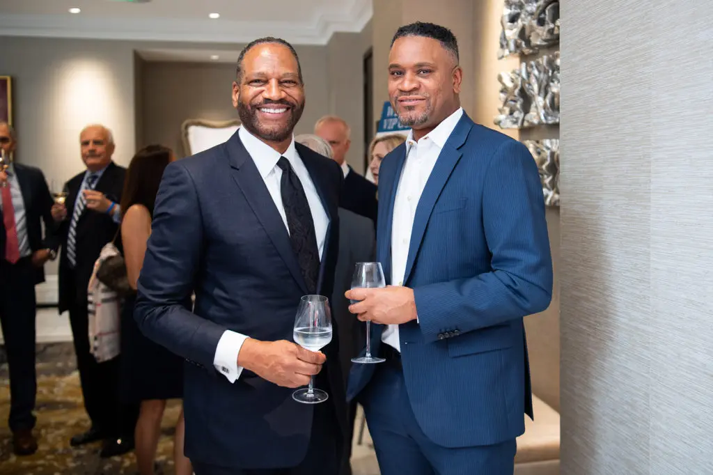 Greg Worrell, Dwaine Millard at the Barbara Bush Houston Literacy Foundation Celebration of Reading (Photo by Michelle Watson, CatchLightGroup.com)
