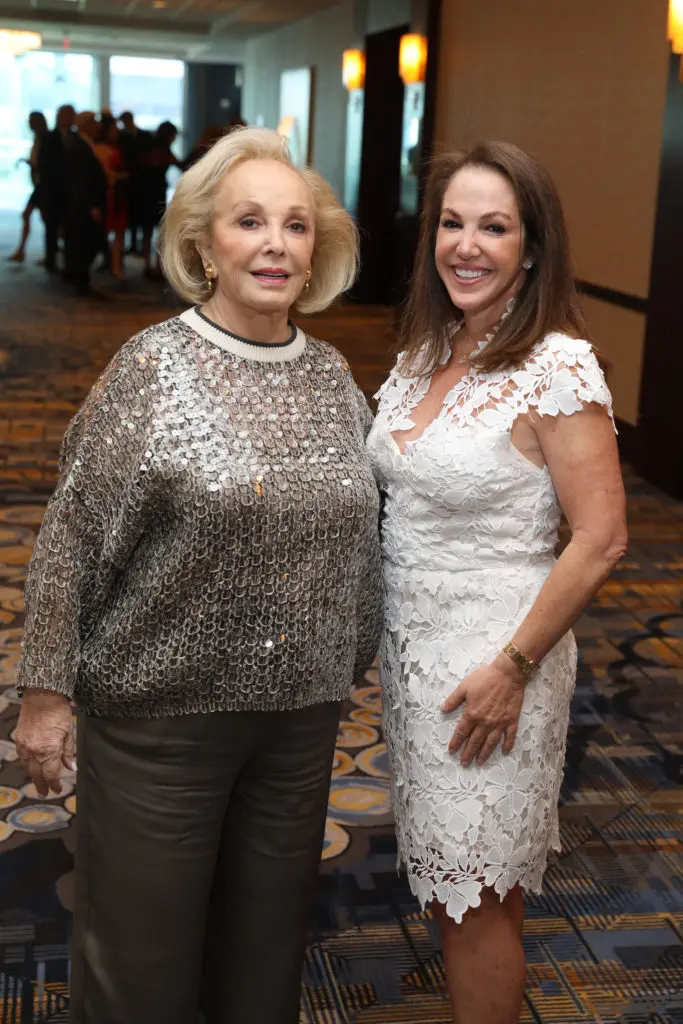 Paula Goldstein, Shayna Andrews at the Lyndon Baines Johnson Moral Courage Award dinner (Photo by Priscilla Dickson)