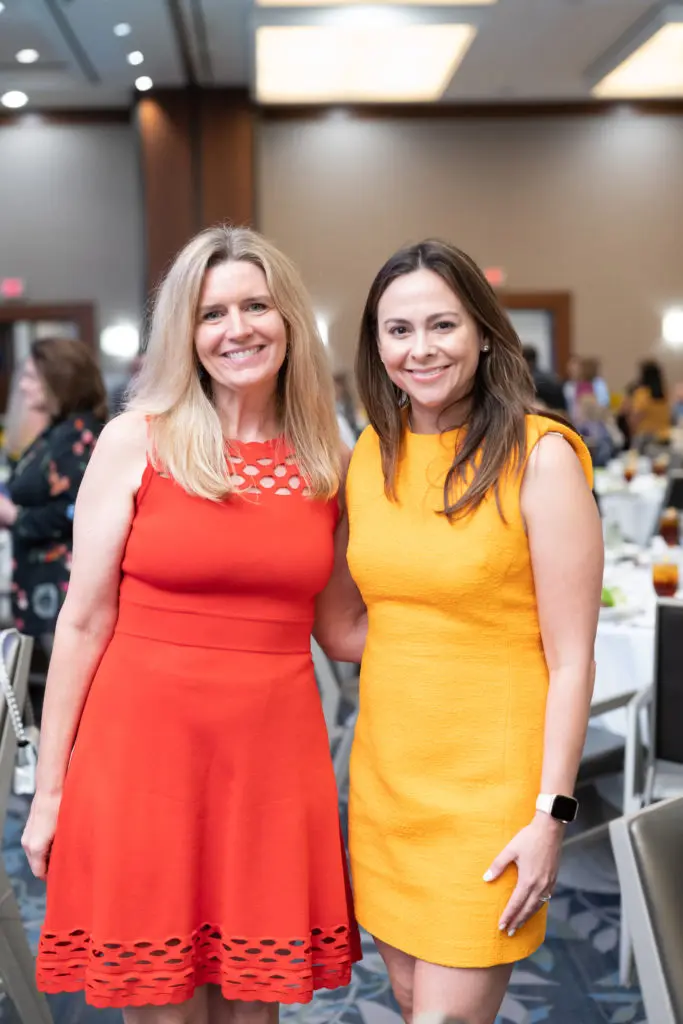 Heather Bulk, Natalie Mohtashami at the CanCare Survivors Luncheon (Photo by Daniel Ortiz)