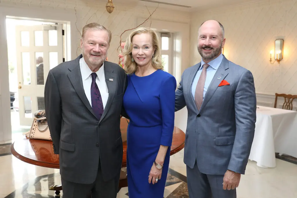 Keith Mosing, Alice Mosing,Tony Bradfield  at the Men of Distinction luncheon (Photo by Priscilla Dickson)