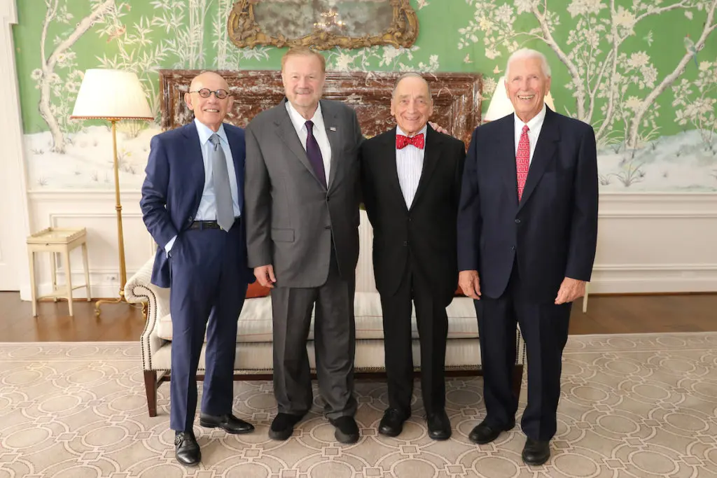 Men of Distinction 2022 honorees Jim Postl, Keith Mosing, Dr. Stanley Appel, John Butler (Photo by Priscilla Dickson)