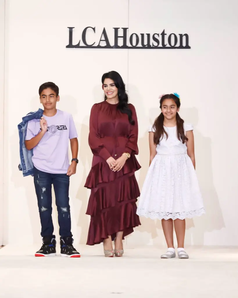 Honoree Nina Magon with her children (Photo by Quy Tran)