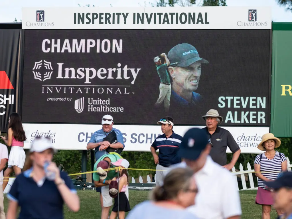 The Insperity champion is in the books after a Sunday rain delay at Woodlands Country Club. (Photo by F. Carter Smith)