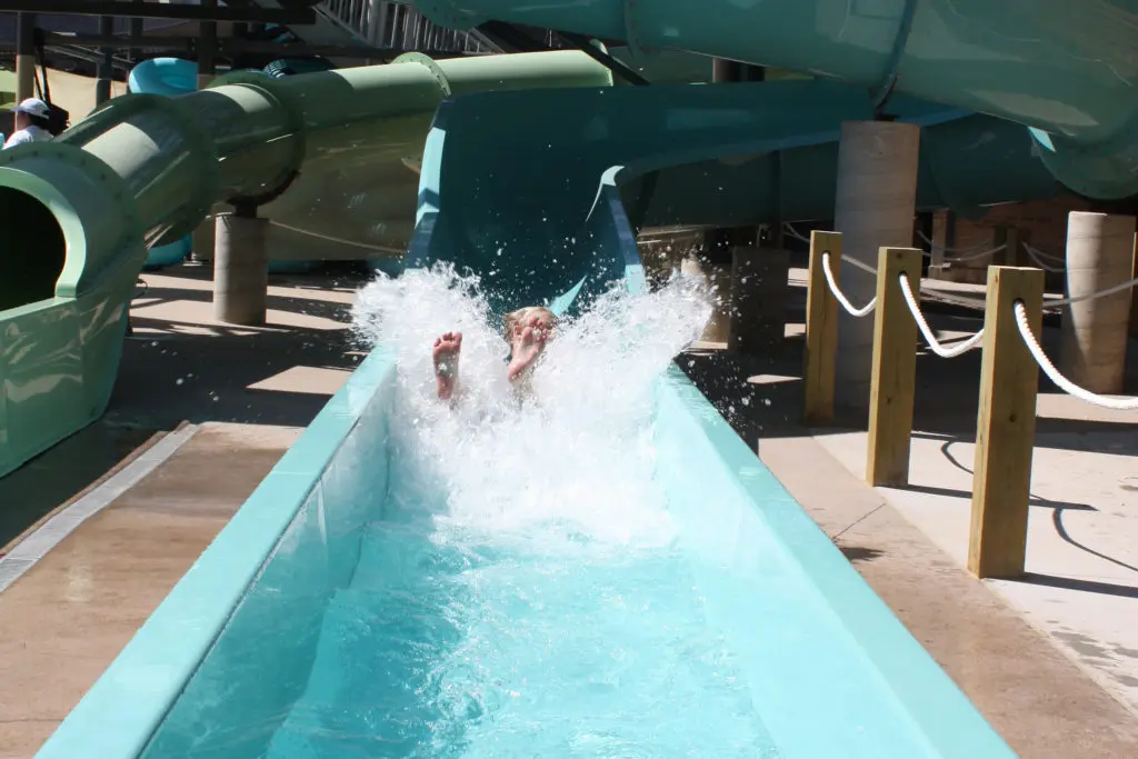 JadeWaters boasts two large waterslides.