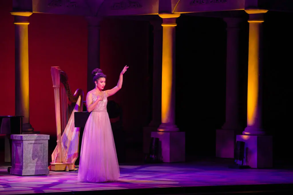 Kanisha Feliciano performs at Rice University's 'A Celebration for Brockman Hall for Opera' (Photo by Jeff Fitlow)
