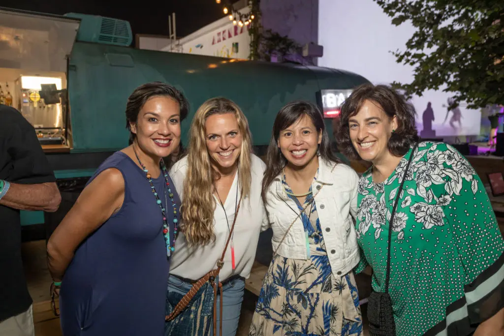 Kat Clemons, Jenny Franco, Chiarra Stratton, Farell Diamond at the Kinder HSPVA 50th anniversary celebration (Photo by Katy Anderson)