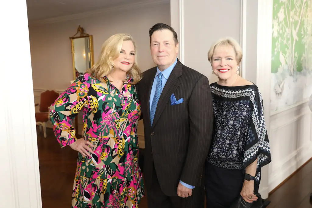 Kim Padgett, Scott Evans, Leila Perrin at the Men of Distinction luncheon (Photo by Priscilla Dickson)