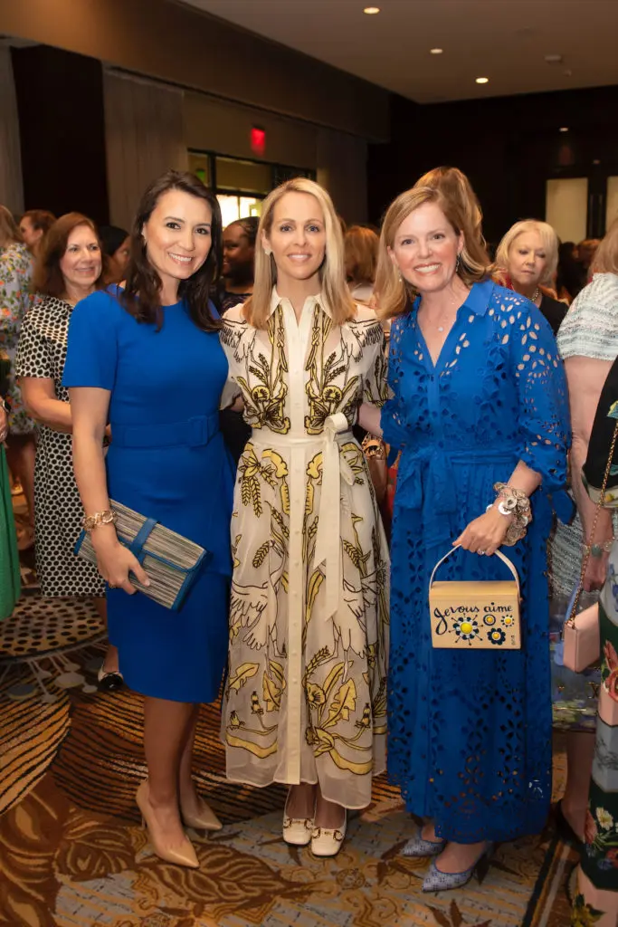 Kim Schlegel Whitman, Centennial Milestones Luncheon Emcee Meredith Land, and Alli Eagan. (Photo by Tamytha Cameron)