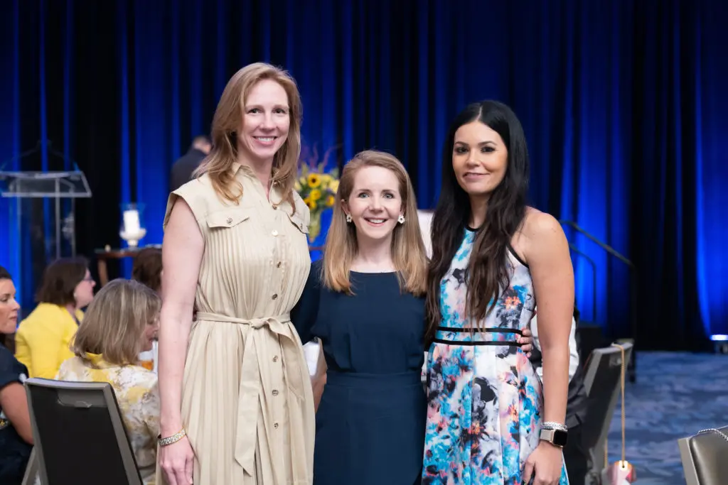 Kimberly Bell , Winnie Phillips, Jennifer Perrin at the CanCare Survivors Luncheon (Photo by Daniel Ortiz)