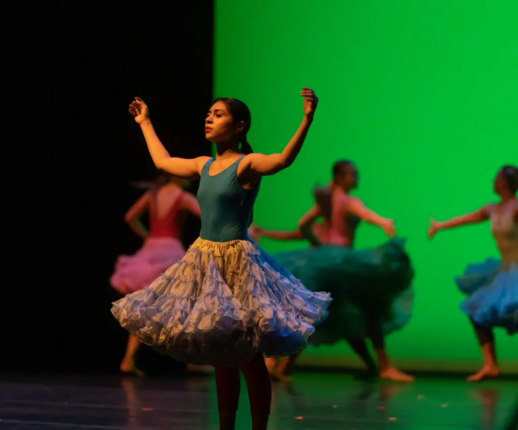 Students perform at Miller Outdoor Theater during the Kinder HSPVA 50th anniversary celebration (Photo by Katy Anderson)
