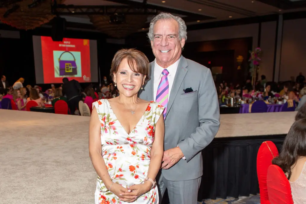Lucia & Michael Cordúa at the Latin Women's Initiative 20th anniversary luncheon (Photo by Jacob Power)