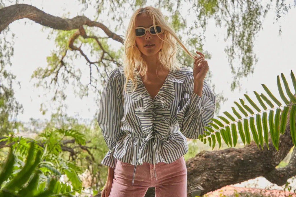 Hunter Bell NYC Maggie Top in Stripes