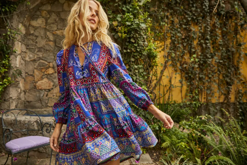 "Each collection I design has tons of texture and color and the influence here is seen in the bold patterns, striking mix of colors, and overall texture." Hunter Bell 