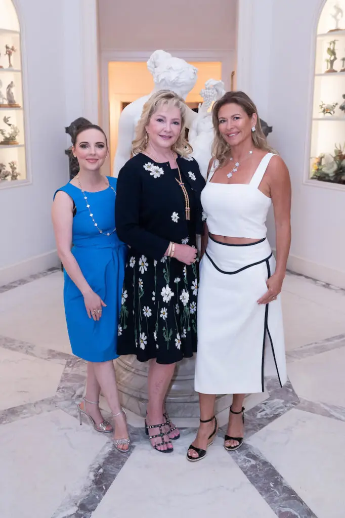 Michelle Hart, Whitney Crane, Roseangela Capobianco at the Rienzi Spring Party (Photo by Wilson Parish)