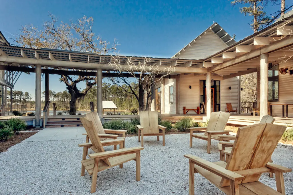 The charming southern aesthetic of Palmetto Bluff carries over into the gorgeous homes of the luxury community – all complete with porches and patios ideal for lounging. 