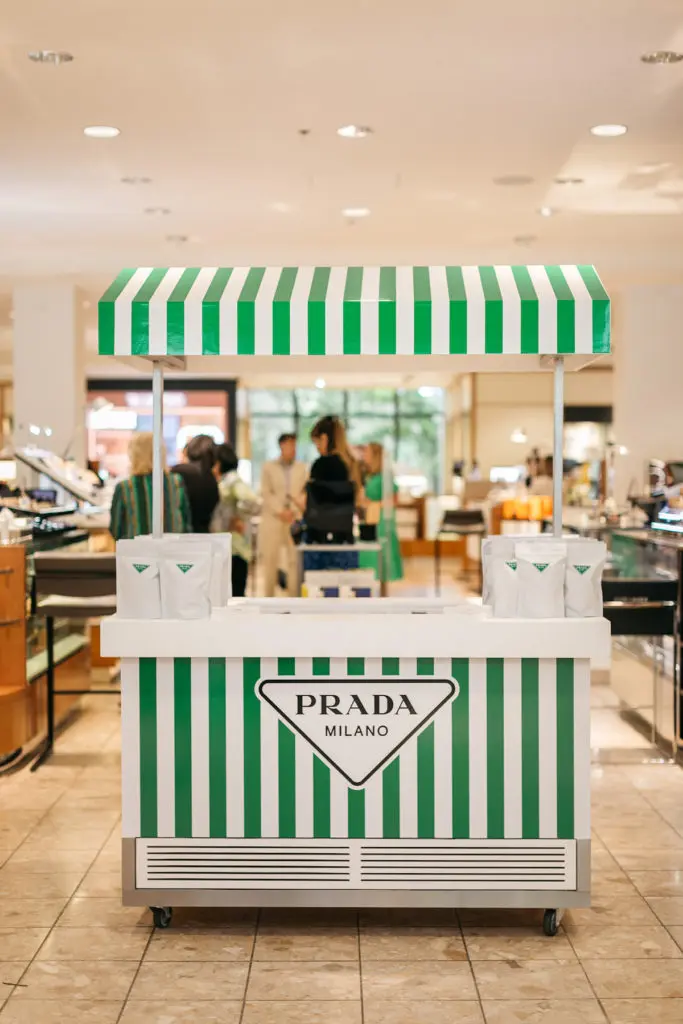 An intimate brunch with Neiman Marcus x Prada Tropico. 