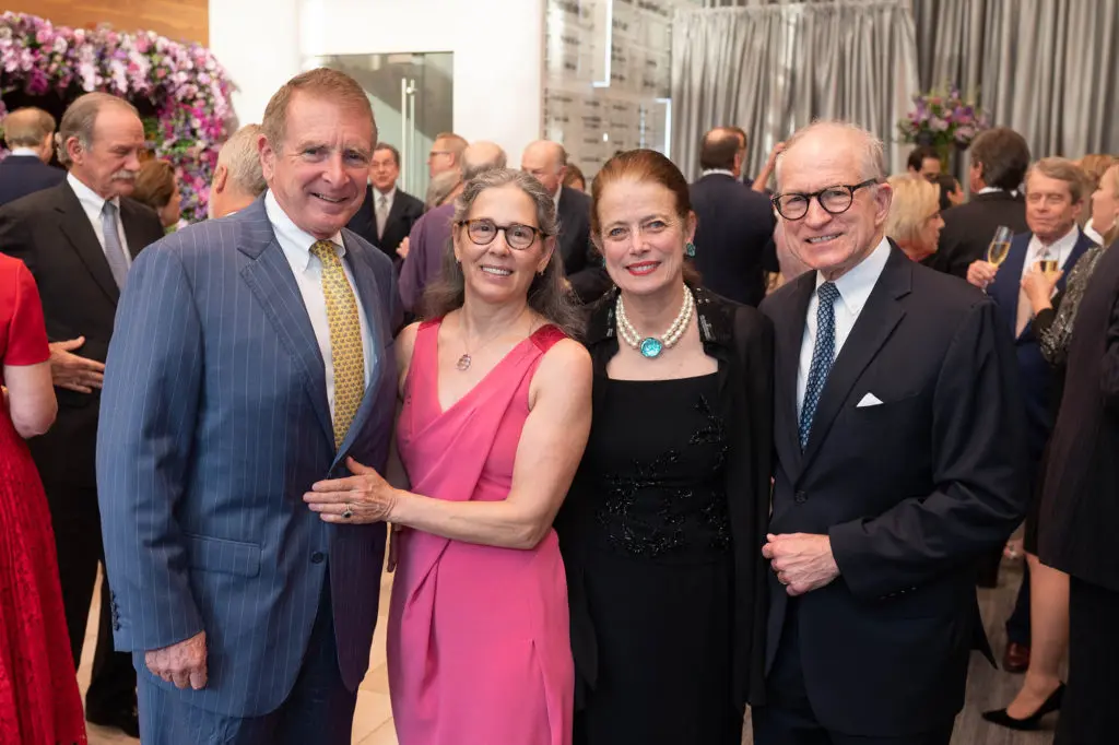 Ashley Smith, Diana Untermeyer, Peggy Smith, Chase Untermeyer at the Houston Ballet dinner.