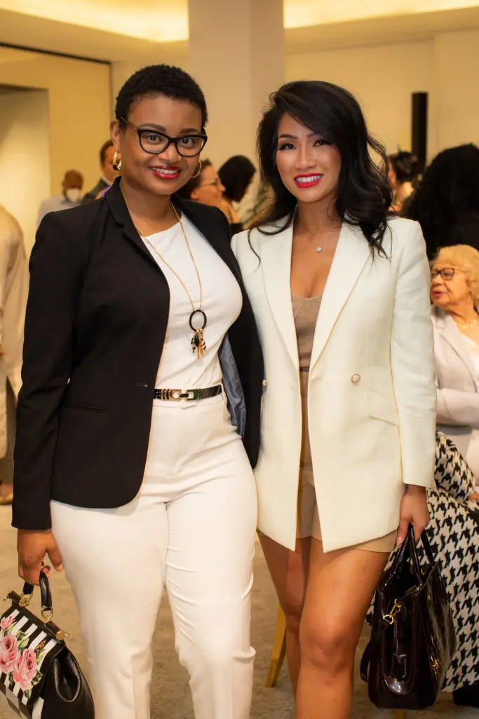 Qiana Jones, Terri Ho at the Best Dressed announcement party (Photo by Miroma  Photography)