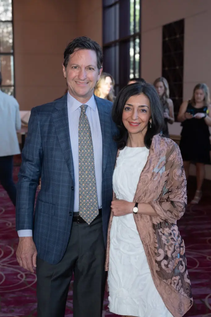 Mark Davis, Bita Esmaeli at the Covenant House Texas Night of Broadway Stars (Photo by Wilson Parish)