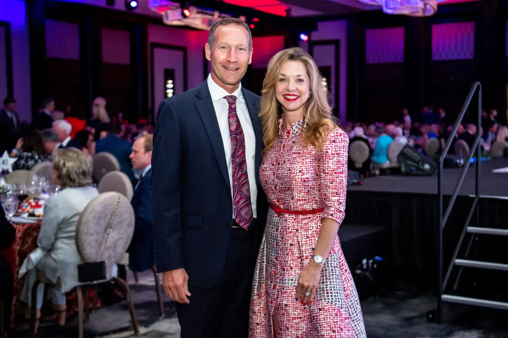 Ron & Julie Baker Finck, president and CEO of the Barbara Bush Houston Literacy Foundation, attending A Celebration of Reading (Photo by Michelle Watson, CatchLightGroup.com)