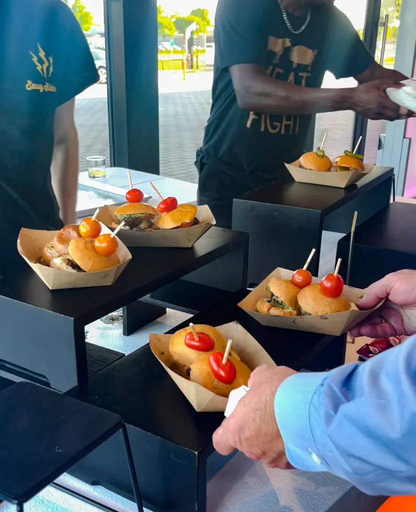 The dealership partnered with sophisticated venue Harvest Hall, a European-style food hall that features chef-driven restaurants serving scratch-made global cuisines. (Photo by Cameron Cook)