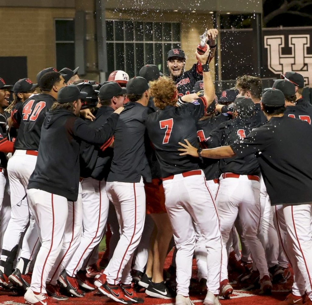 UH's baseball team has enjoyed a number of dramatic wins this season. (@UHCougarBB)