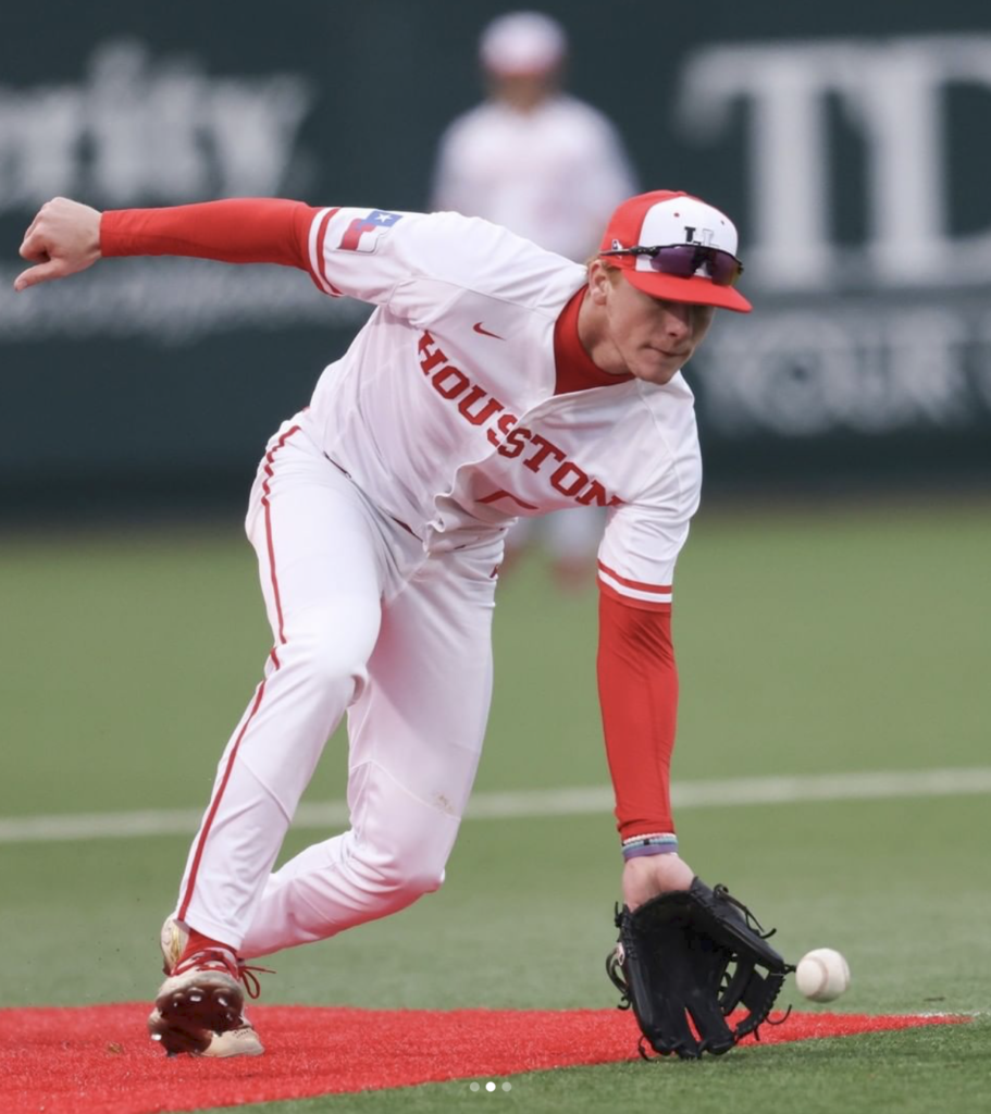 Shortstop Zack Arnold has been a steady presence for UH baseball. (@UHCougarBB)